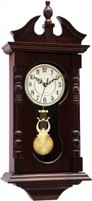img 2 attached to Traditional Wood Wall Clock With Westminster Chime - Perfect Living Room Decor & Gift Idea