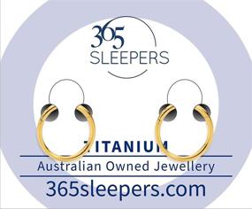 img 3 attached to 🛏️ 365 Sleepers G23 Titanium Hinged Hoop Segment Ring Sleeper Earrings - Sizes 5mm to 16mm - Set of 2