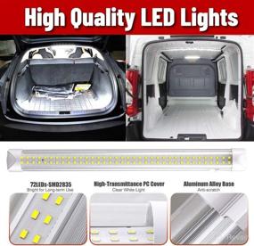 img 1 attached to 🔦 CZC AUTO 13 Inch LED Interior Light Bar 12V/24V RV Strip Light Fixture with ON/Off Switch - Camp Shell Light with 72 LEDs - Ideal for Van, Lorry, RV, Motorhome, Truck, Trailer, Boat, Cabinet, Camping - Pack of 8