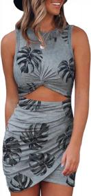 img 4 attached to Get Ready To Turn Heads With Acelitt Women'S Stunning Sleeveless Twist Bodycon Dress For Summer 2023 Parties And Evenings!