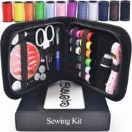 🧵 ultimate sewing kit bundle: including scissors, thimble, thread, needles, tape measure, carrying case, and more accessories! logo