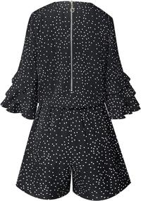img 1 attached to Smukke Gorgeous Printed Ruffles Navy Multicolor Girls' Clothing ~ Jumpsuits & Rompers