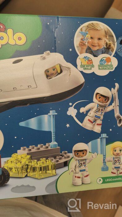 img 2 attached to 🚀 New 2021 LEGO DUPLO Town Space Shuttle Mission 10944 Building Toy: Creative Learning Playset with Space Shuttle (23 Pieces) review by Agata Koacz ᠌