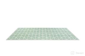 img 2 attached to 🧸 Toddlekind Playmat - Stylish Nordic-Neo Matcha Foam Play Mat for Babies/Toddlers – Premium Quality, Non-Toxic, Odorless - 4 x 6 feet