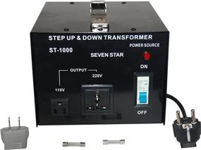 img 1 attached to ⚡️ Seven Star ST-1000 Step Up/Down Transformer: Convert 220-240V to 110-120V or Vice Versa - 1000 Watts