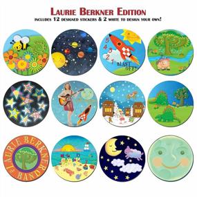 img 3 attached to KidSwitch Lightswitch Extension For Toddlers - Laurie Berkner Edition: 3-Pack With 12 Themed Art Decals - Multi Award Winning!