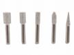 5-piece brazed diamond polishing bit set with 1/4" shank for cutting, engraving and buffing stone, concrete, ceramic, and marble - kangteer logo