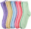 mqelong womens super soft fuzzy cozy slipper socks - perfect for home sleeping in winter! logo