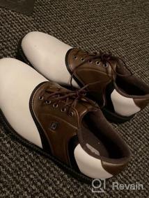 img 6 attached to Men's FootJoy Originals Athletic Shoes - White and Brown Color