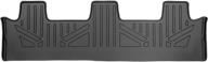 🚗 smartliner black floor mats for 2018-2022 expedition / navigator 3rd row with 2nd row bench seat (max and l compatible) логотип