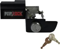 🔒 enhance security with pop & lock pl1300 black manual tailgate lock for chevy/gmc (new body) logo