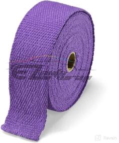 img 3 attached to 🏍️ Protect Your Motorcycle's Header with Purple Exhaust Pipe Insulation Heat Wrap (2"x50') - Shield Against Thermal Heat with Fiberglass Protection & 6X Stainless Ties