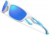 солнечные очки «deafrain» с поляризацией для детей | неразрушаемые спортивные очки из тпэ | гибкий дизайн для девочек и мальчиков от 3 до 7 лет | защита от уф-лучей логотип