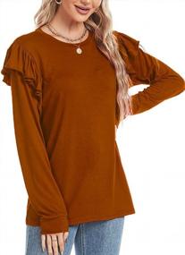 img 1 attached to Color Block Leopard And Striped Women'S Tunic Tops With Long Sleeves For Casual Wear By QACOHU