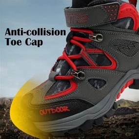 img 1 attached to Adventure Trekking Anti Skid Sneakers Comfortable Boys' Shoes : Outdoor