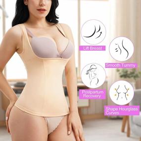 img 2 attached to Ursexyly Women'S Waist Trainer Shapewear Vest: Seamless Body Shaper For Tummy Control & Workout Support