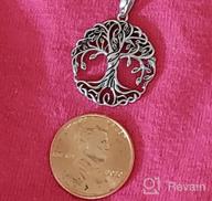 img 1 attached to 🌳 Agvana Sterling Silver Celtic Knot Tree of Life Dainty Pendant Necklace - Ideal Christmas, Anniversary, Birthday Gifts for Women, Girls, Wife, Mom, Grandma - Symbolic Family Tree Necklace for Her - Includes Velvet Bag review by Larry Lackings