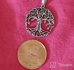 img 7 attached to 🌳 Agvana Sterling Silver Celtic Knot Tree of Life Dainty Pendant Necklace - Ideal Christmas, Anniversary, Birthday Gifts for Women, Girls, Wife, Mom, Grandma - Symbolic Family Tree Necklace for Her - Includes Velvet Bag