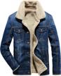fuwenni men's sherpa fleece lined denim trucker jacket - winter jean cowboy coat for best seo logo