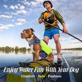 img 2 attached to 🐶 Pawaboo Dog Life Jacket - Reflective Safety Vest with Strong Buoyancy & Durable Rescue Handle for Swimming, Boating - Adjustable Pet Life Preserver - Ripstop Dog Lifesaver Vests