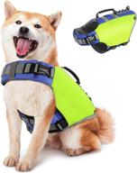 🐶 pawaboo dog life jacket - reflective safety vest with strong buoyancy & durable rescue handle for swimming, boating - adjustable pet life preserver - ripstop dog lifesaver vests логотип