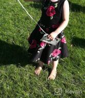 img 1 attached to Vintage Audrey BlackButterfly 🦋 Kids Infinity 50's Girls Dress review by Mack Cruz