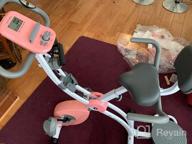 img 1 attached to 🚴 Murtisol Folding Exercise Bike: Compact & Foldable, Magnetic Resistance Control, Twister Plate, Arm Resistance Bands, Extra Large & Adjustable Seat, Heart Monitor - Perfect Home Exercise Bike in Three Colors review by Marvin Perry