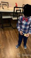 img 1 attached to 👔 Little Boys' Suspender Outfits: Toddler 4-Piece Gentleman Set with Bowtie, Plaid Dress Shirt & Pants review by Christopher Kumar