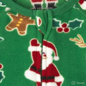 img 3 attached to 🎅 The Children's Place Unisex-Baby and Toddler Holiday Fleece One Piece Pajamas: Cozy Festive Sleepwear for Kids