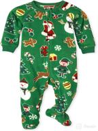 🎅 the children's place unisex-baby and toddler holiday fleece one piece pajamas: cozy festive sleepwear for kids logo