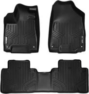 🔥 max liner a0158/b0158 custom fit floor mats 2 row liner set black - 2014-2019 acura mdx (non-hybrid models) логотип