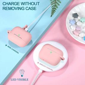 img 1 attached to Protect Your AirPods Pro With Hamile'S Shockproof Silicone Case - Pastel Pink, Compatible With 2019 Apple Charging Case And Keychain Included