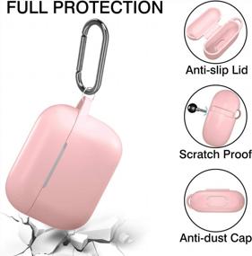 img 2 attached to Protect Your AirPods Pro With Hamile'S Shockproof Silicone Case - Pastel Pink, Compatible With 2019 Apple Charging Case And Keychain Included