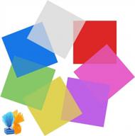 цветные целлофановые листы прозрачное украшение логотип