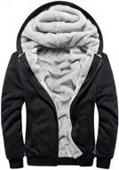 warm up your winter with toloer men's fleece hoodie jacket: full zip, thick and ultra-comfortable coats логотип