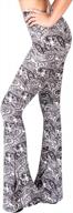16 color options - satina women's high waisted flare palazzo pants, soft as butter leggings for ultimate comfort logo