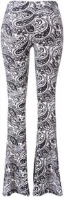 img 3 attached to 16 Color Options - SATINA Women'S High Waisted Flare Palazzo Pants, Soft As Butter Leggings For Ultimate Comfort