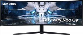 img 4 attached to SAMSUNG Odyssey Monitor LS49AG952NNXZA 240Hz, FreeSync, 🖥️ Adjustable Height, Swivel & Tilt, Curved, G95A LED Design
