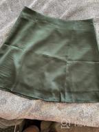 img 1 attached to Women'S Floral Print Satin Silk High Waist Zipper Mini Short Skirt - LYANER review by Masud Taylor