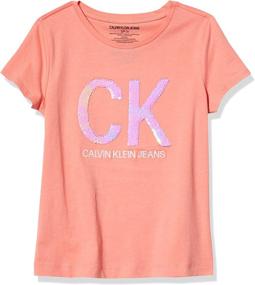 img 3 attached to Calvin Klein Flippable Camelia 10 Girls' Clothing : Tops, Tees & Blouses