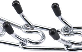 img 2 attached to 🐕 Adjustable Link Chain Dog Prong Collar Silver Plating with Comfort Rubber Tips - Ideal for Medium to Large Dogs, Including Pitbulls - No-Pull Choker Pinch Collar by Pettom