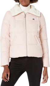 img 4 attached to Levis Womens Quilted Sherpa Puffer Women's Clothing - Coats, Jackets & Vests
