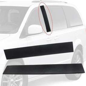 img 4 attached to 🚪 B Pillar Trim Door Molding for 2008-2016 Chrysler Town & Country and 2008-2020 Dodge Grand Caravan - Windshield Outer Replacement Parts - Front Passenger & Driver Side - Part# 5020664AA, 5020665AA (926-445, 926-446)