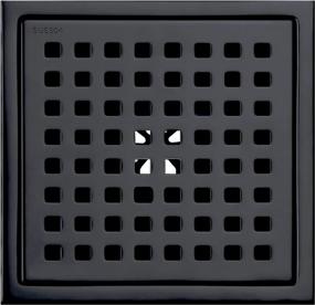 img 4 attached to TRUSTMI 6-Inch Square Shower Floor Drain With Removable Grid Grate Cover, SUS 304 Stainless Steel, Matte Black