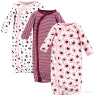 👶 organic cotton kimono gowns for baby girls by touched by nature logo