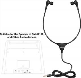 img 1 attached to Wired Stethoscope Headset With Soft Eartips For Noise Isolation And TV Listening - Compatible With Wireless TV Speaker SM-621/SM-621D
