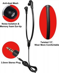 img 2 attached to Wired Stethoscope Headset With Soft Eartips For Noise Isolation And TV Listening - Compatible With Wireless TV Speaker SM-621/SM-621D