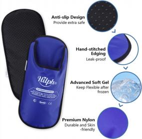 img 2 attached to Instant Relief For Foot Pain With Hilph Foot Ice Pack Slippers - 2 Pack For Neuropathy, Plantar Fasciitis, Diabetes And More!