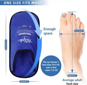 img 1 attached to Instant Relief For Foot Pain With Hilph Foot Ice Pack Slippers - 2 Pack For Neuropathy, Plantar Fasciitis, Diabetes And More!