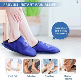 img 3 attached to Instant Relief For Foot Pain With Hilph Foot Ice Pack Slippers - 2 Pack For Neuropathy, Plantar Fasciitis, Diabetes And More!